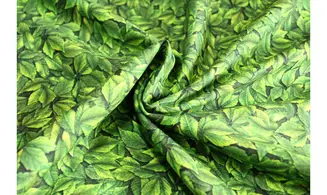 Tissu feuillage vert