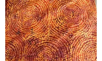 Batik rouille éclats