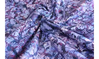 Batik ginkgos violet
