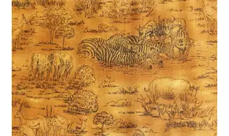 Tissu animaux de la savane