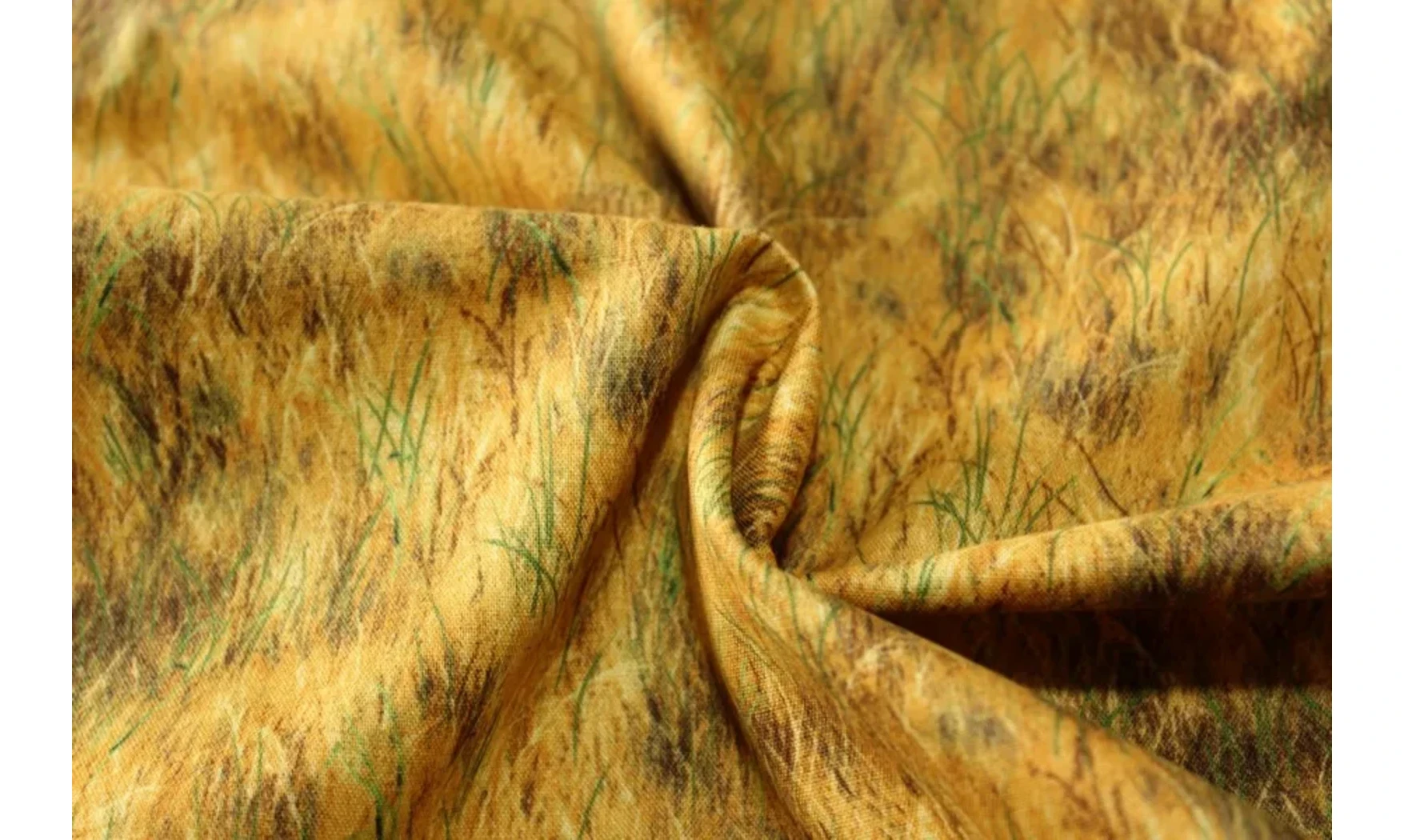 Tissu herbe en automne