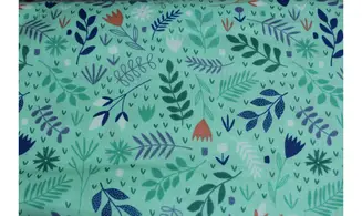 Tissu vert d'eau mère nature