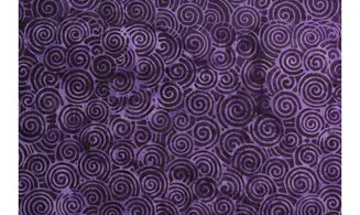 Batik violet foncé volutes