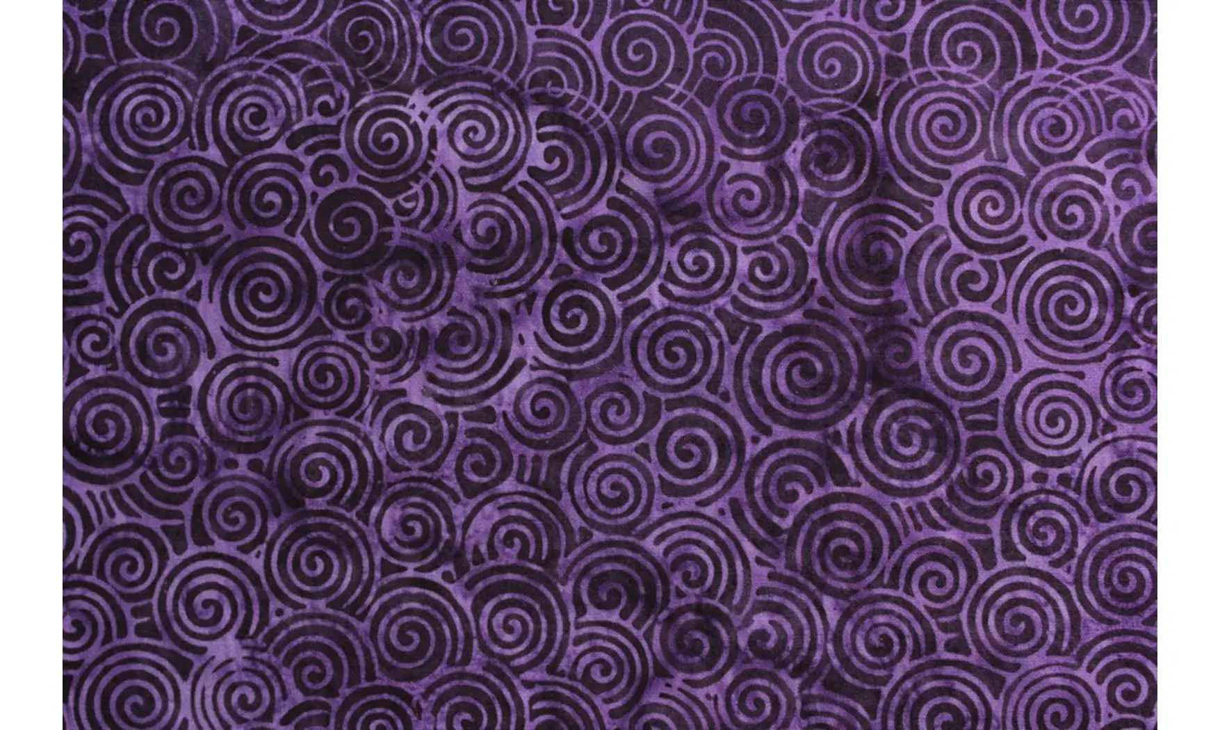 Batik violet foncé volutes