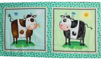 Panneau Les 2 vaches