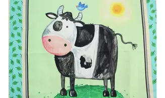 Panneau Les 2 vaches