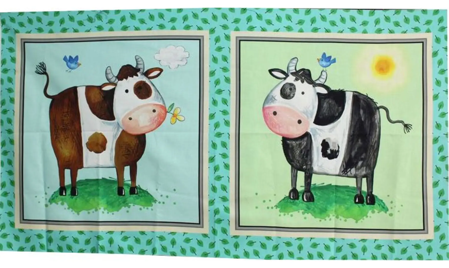 Panneau Les 2 vaches