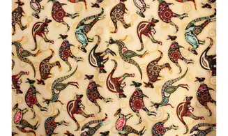 Tissu aborigène kangourous