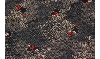 Tissu japonais Kurenai