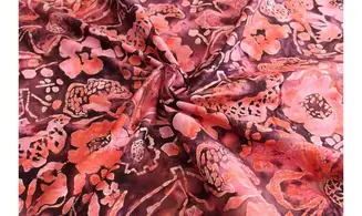 Batik fleurs d'artiste