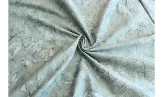 Batik gris reflets verts