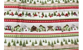 Tissu bandes de Noël