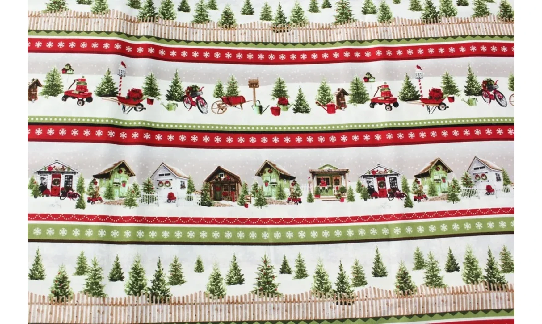 Tissu bandes de Noël