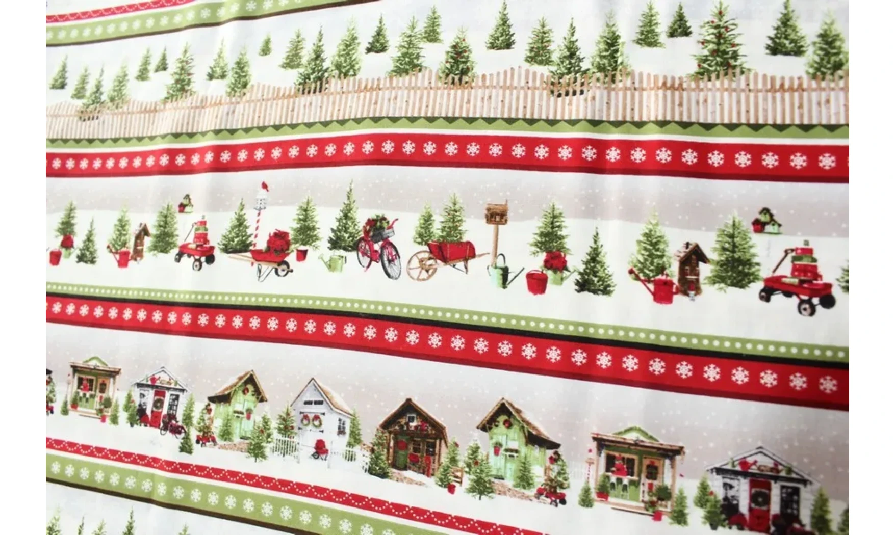 Tissu bandes de Noël