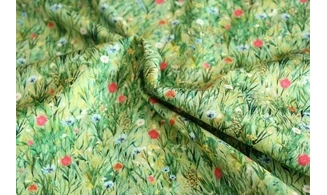 Tissu prairie fleurie