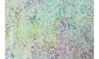 Batik blanc multi feuillages