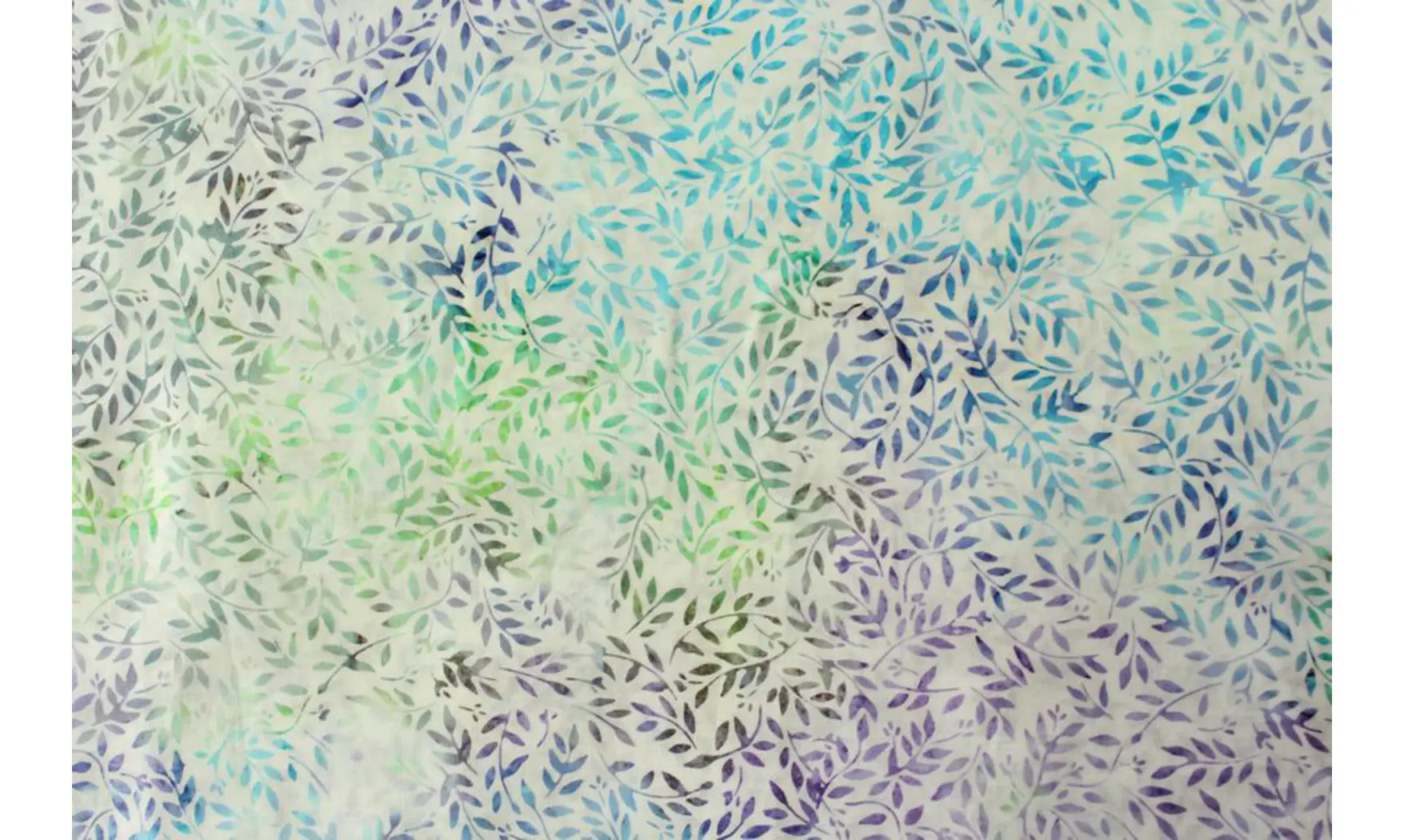 Batik blanc multi feuillages