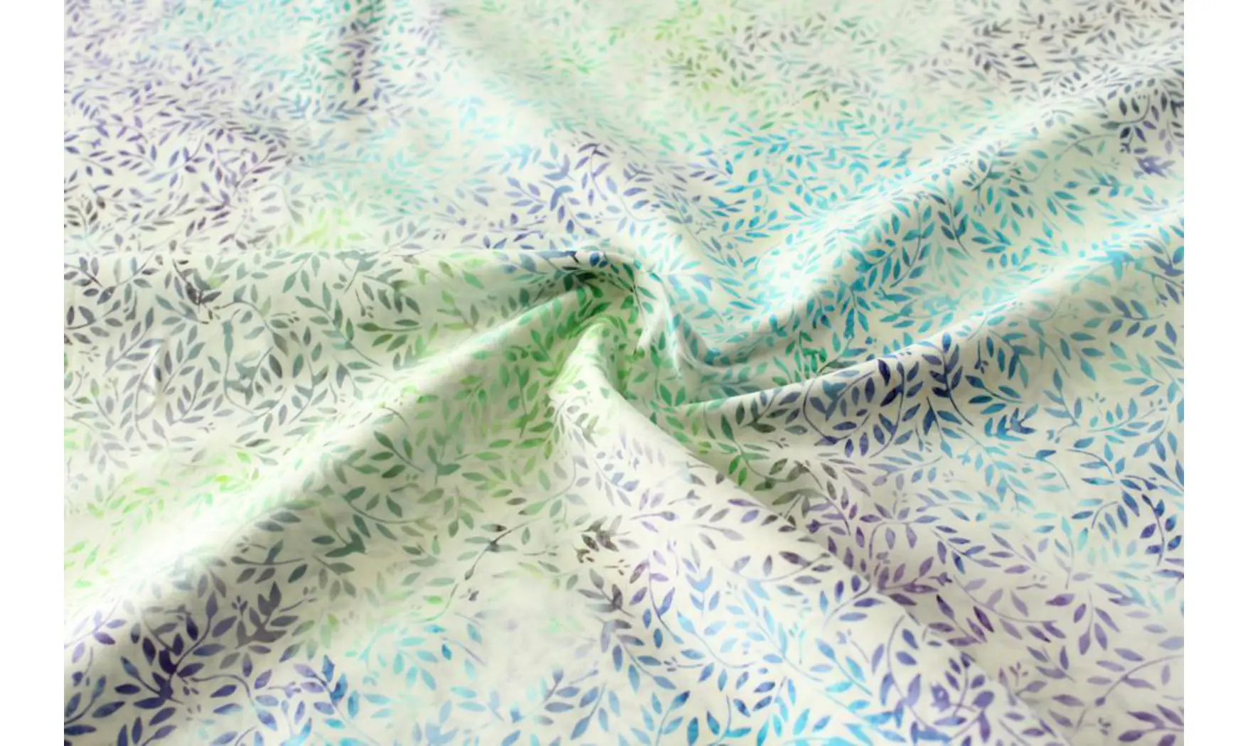 Batik blanc multi feuillages