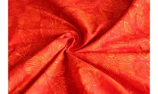 Batik rouge fleurs des îles