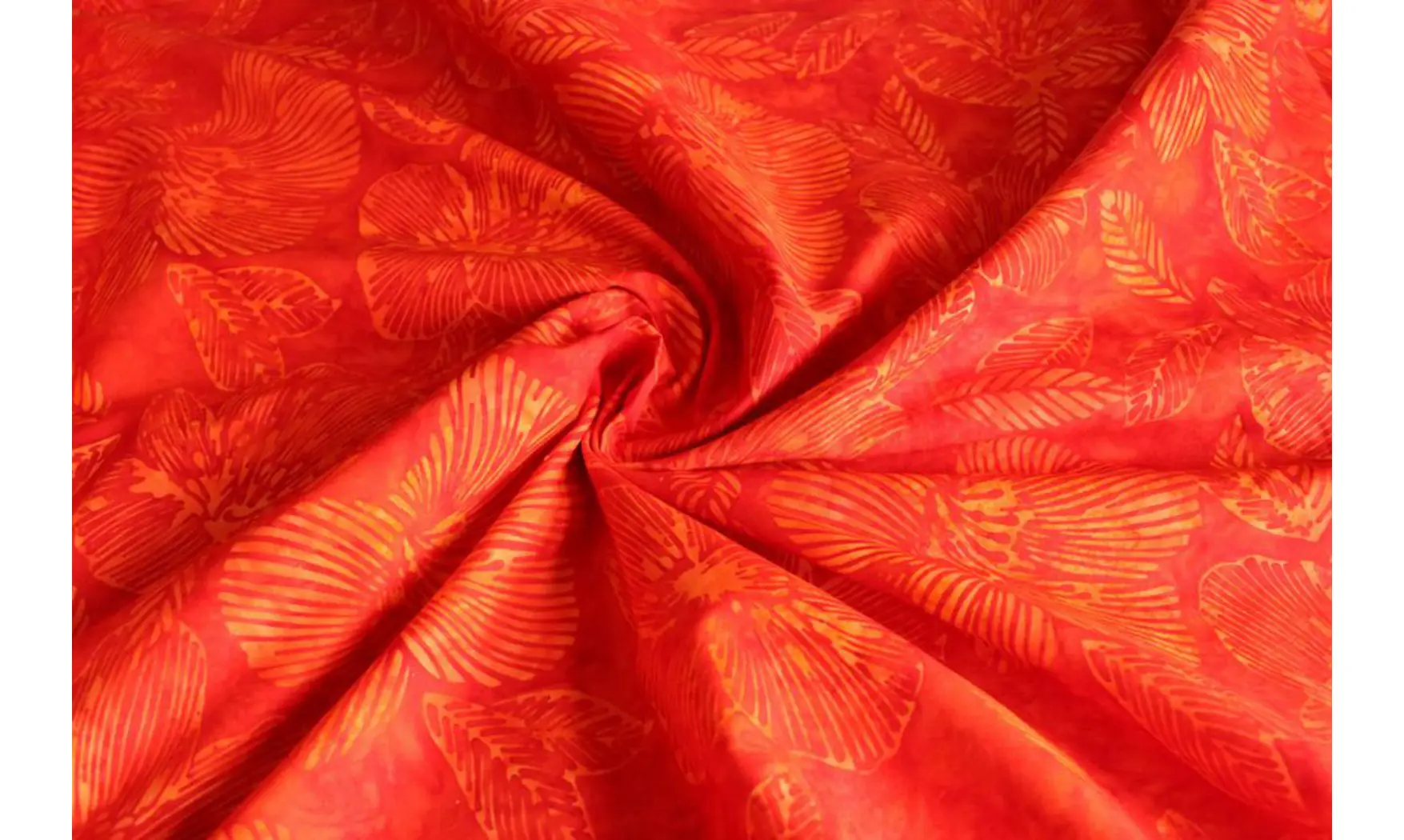 Batik rouge fleurs des îles