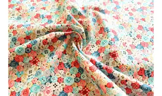 Tissu boutons multi couture