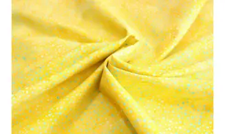 Batik jaune pointillisme bleuté