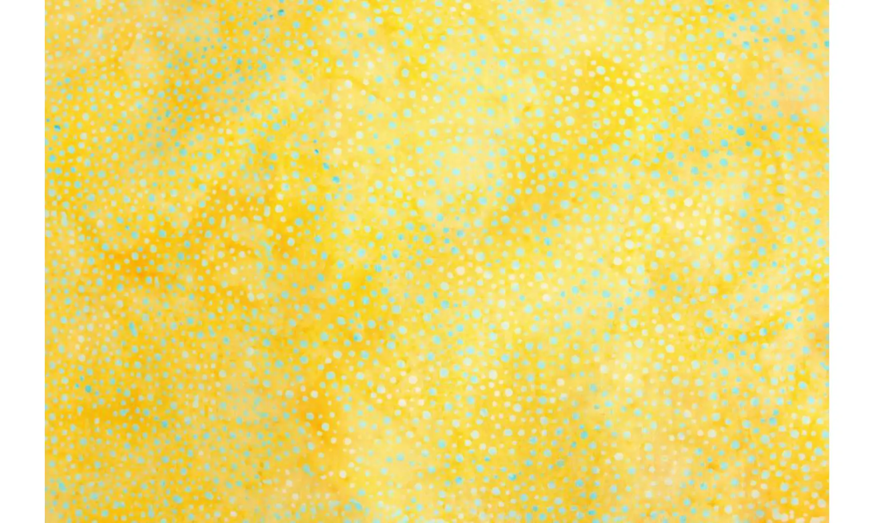 Batik jaune pointillisme bleuté