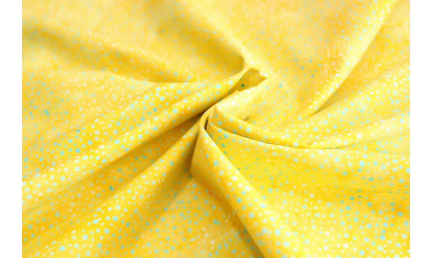 Batik jaune pointillisme bleuté