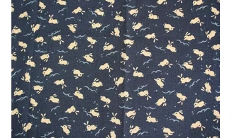 Tissu japonais Kurenai lapins