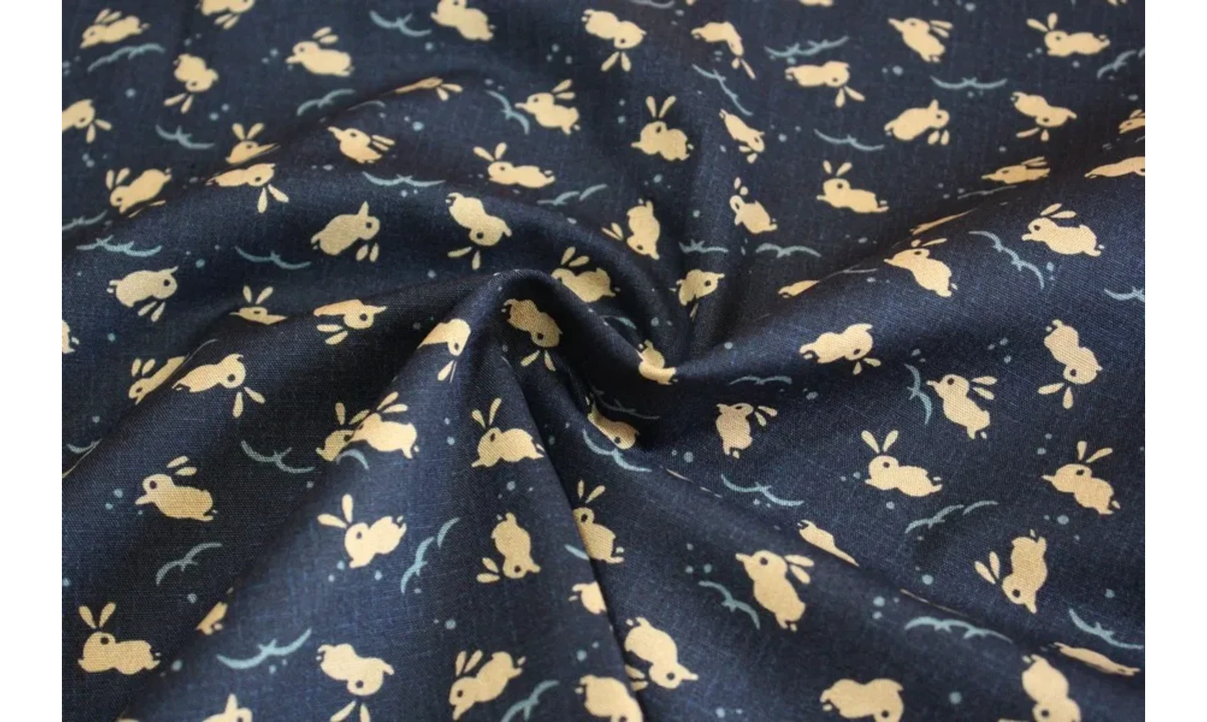 Tissu japonais Kurenai lapins