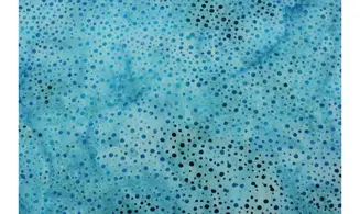 Batik turquoise pointillisme