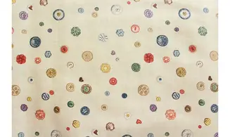 Tissu boutons couture