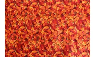 Tissu feuilles en automne
