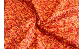 Tissu feuilles en automne