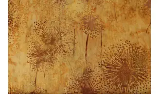 Batik pissenlits ocre