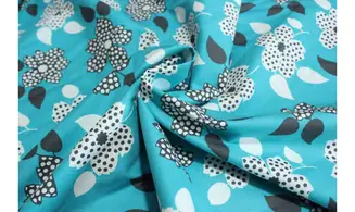 Tissu Mimosa grandes fleurs