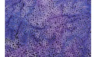 Batik violet bleu pointillisme