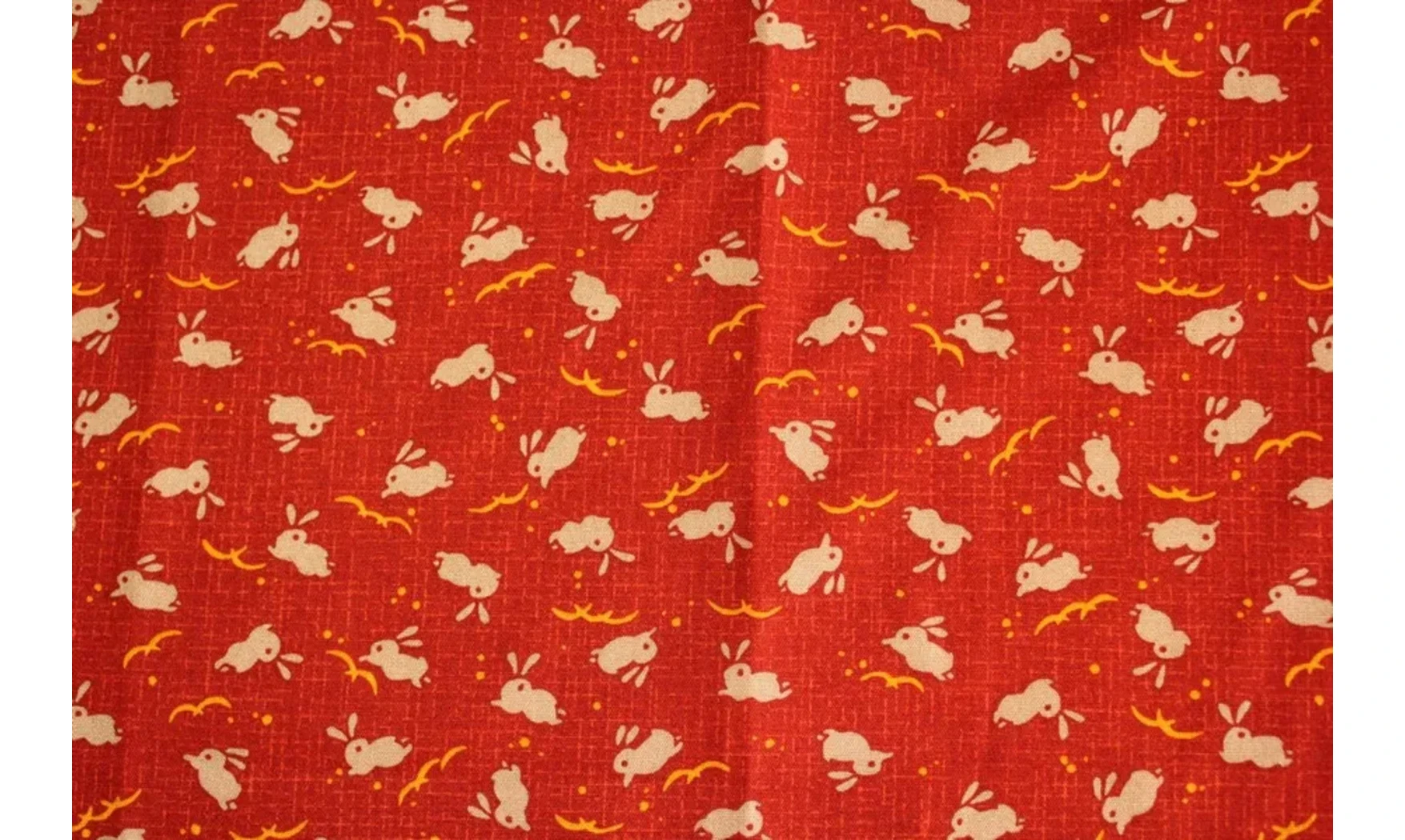 Tissu japonais Kurenai lapins