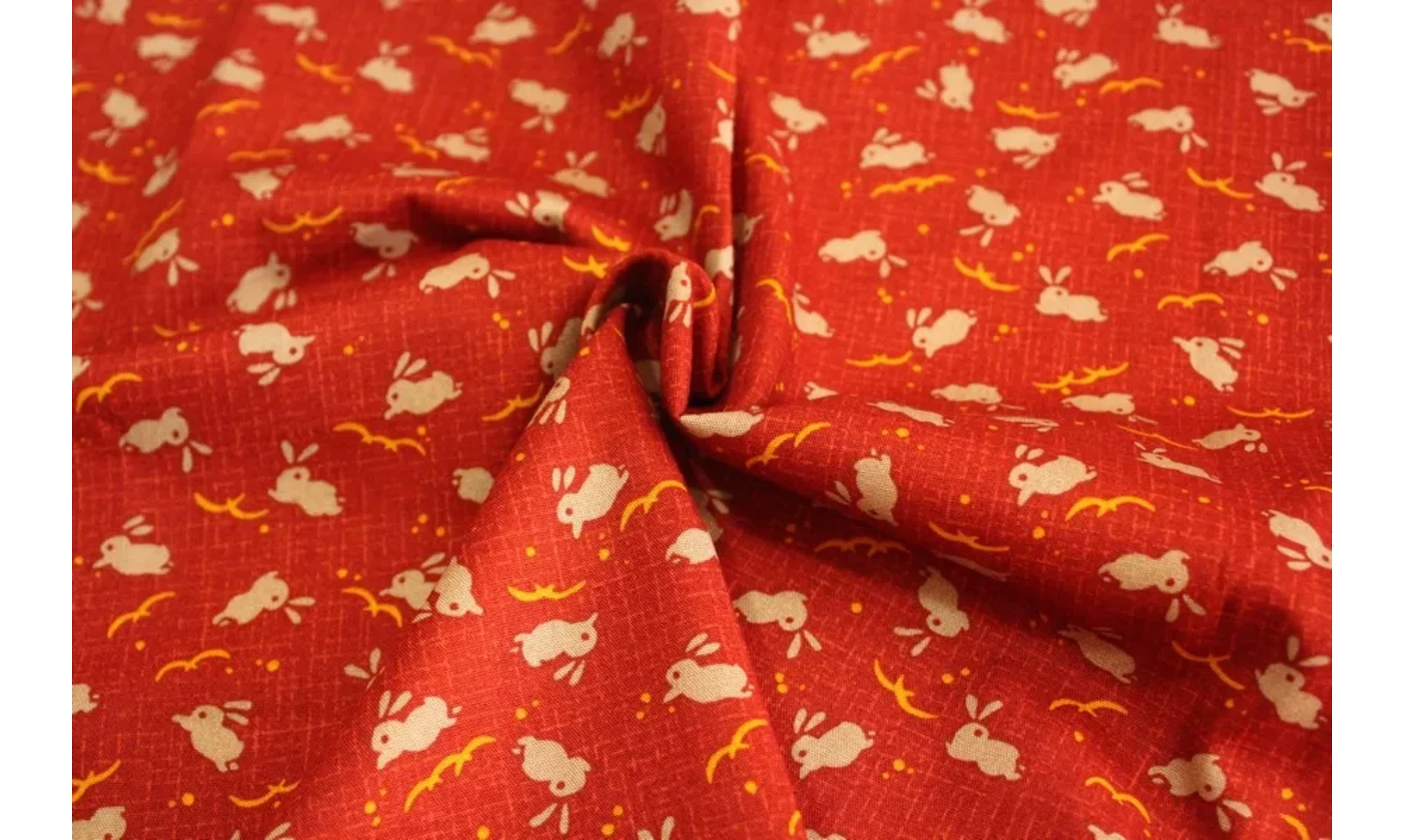 Tissu japonais Kurenai lapins