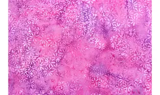 Batik rose violet petites fleurs