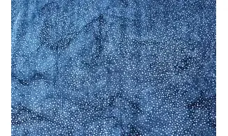 Batik pointillisme indigo