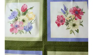 Tissu Bouquets de printemps