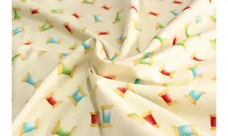 Tissu bobines rouge vert bleu