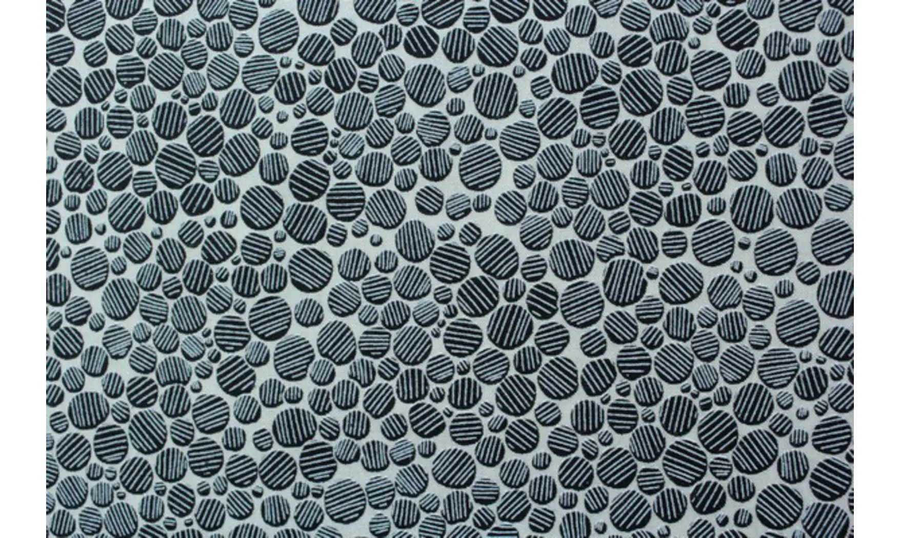 Tissu noir blanc ronds modernes