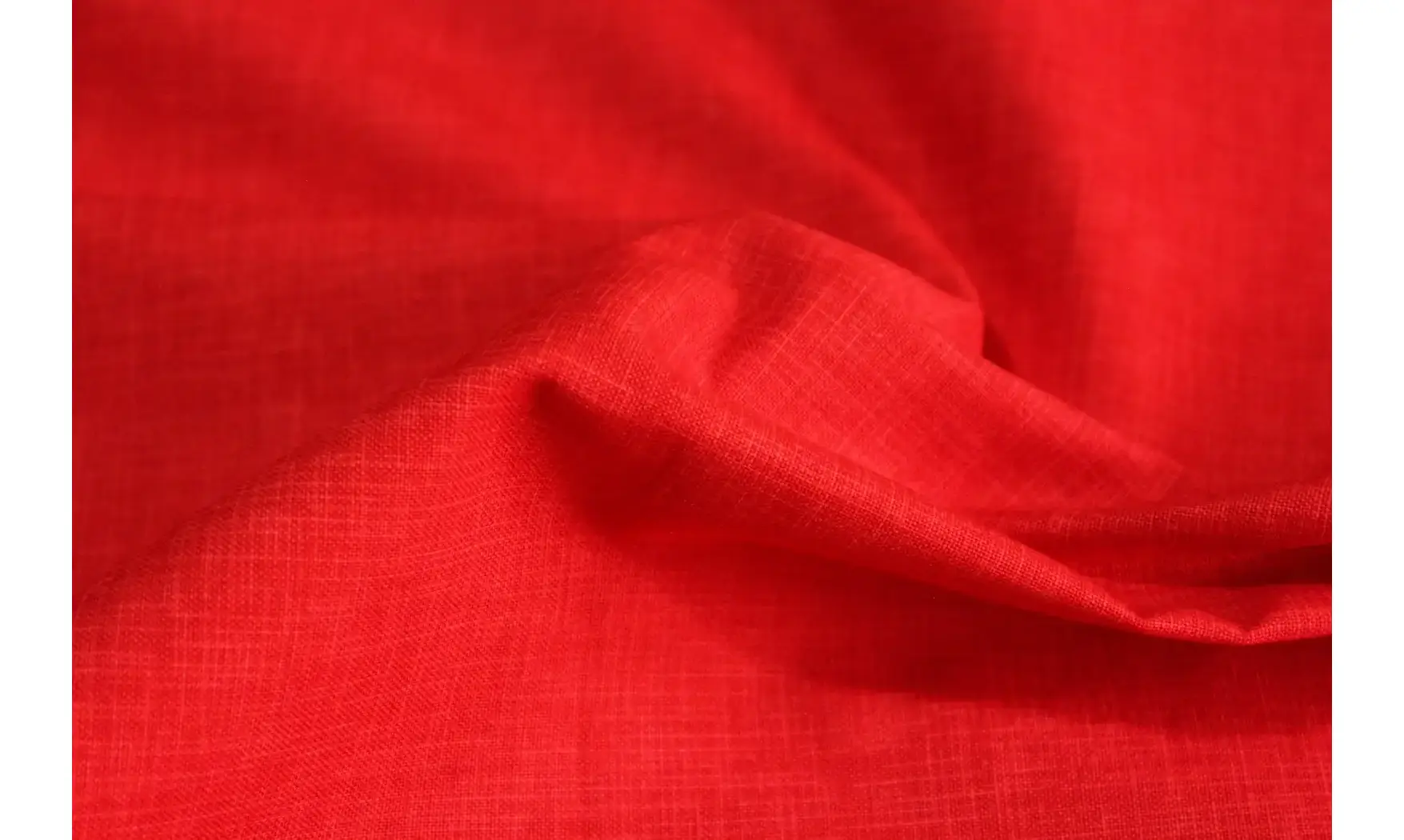Tissu linen rouge