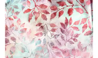 Batik tons violets feuillages