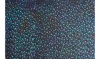 Batik noir pointillisme turquoise multi