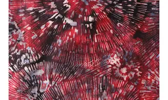 Batik design rouge bordeaux