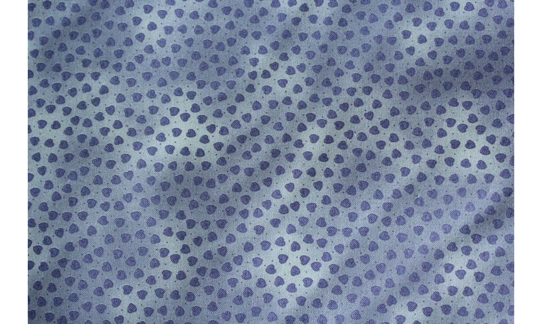 Tissu mini coeurs bleu