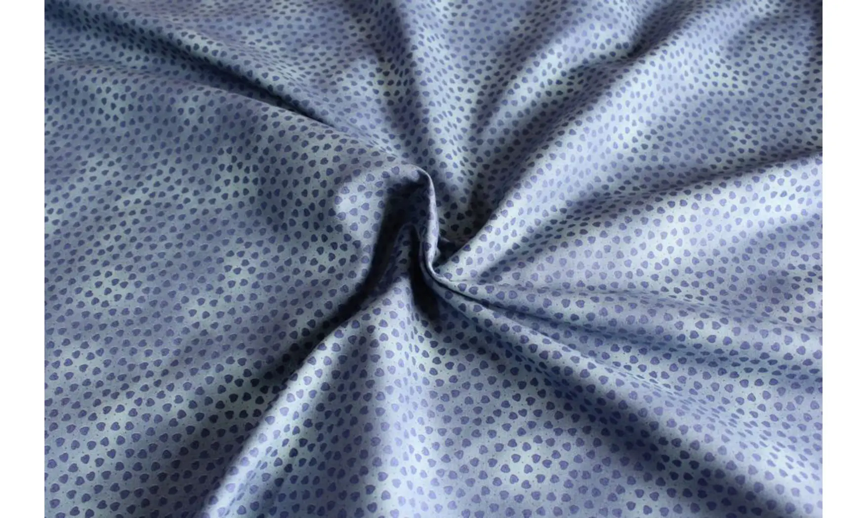 Tissu mini coeurs bleu